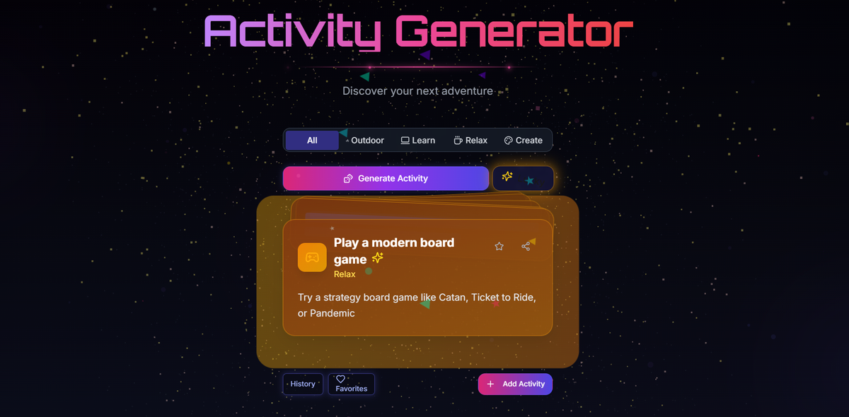 Random Activity Generator